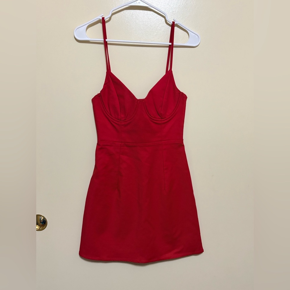 Red Strappy Mini Dress